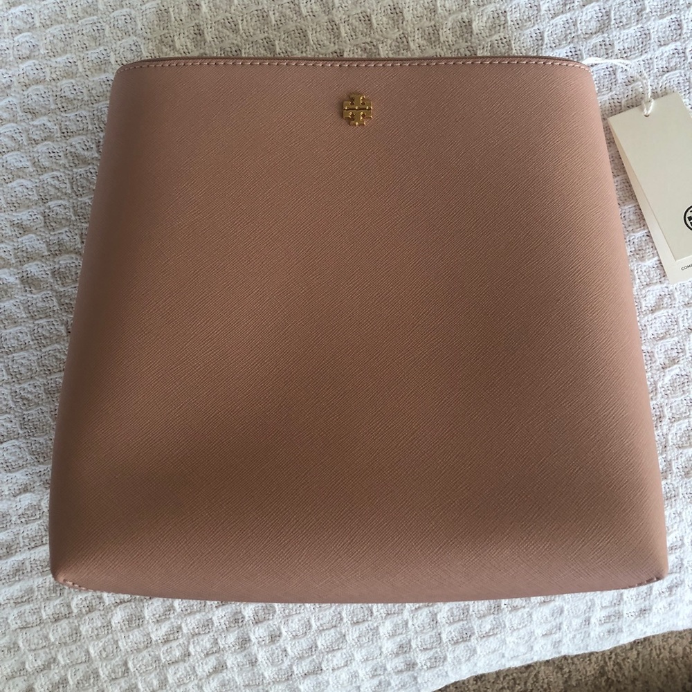 NWT TORY BURCH Emerson Bucket Bag 134840/ Light Meadowsweet 664/ $378 Retail